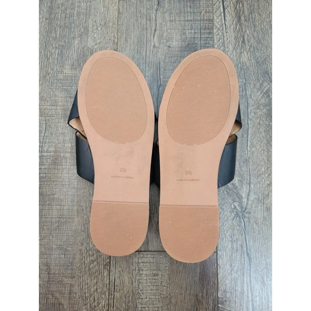 Madewell The Louisa Crisscross Slide Shoes Size 9.5
